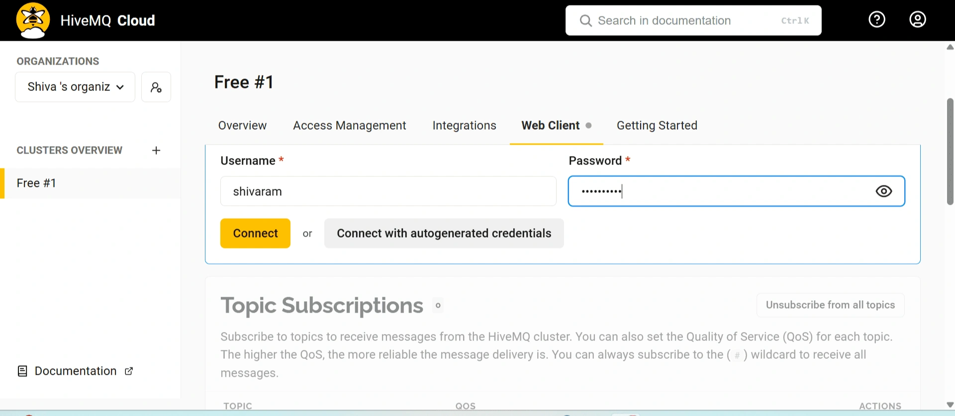 Web client page