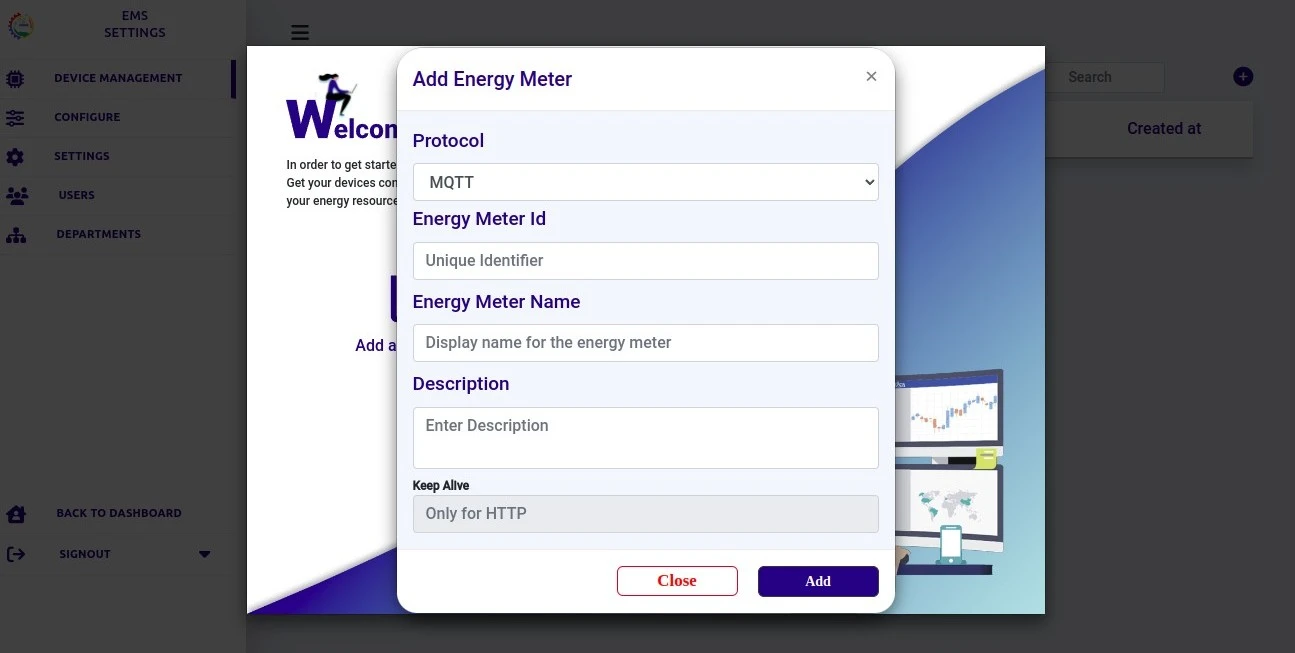 add energy meter
