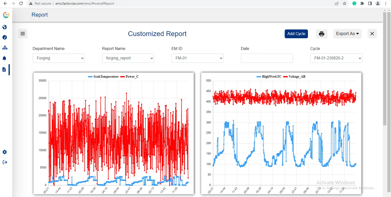 customized report