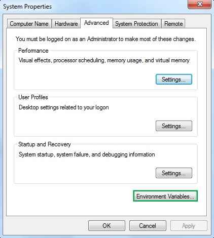 system properties