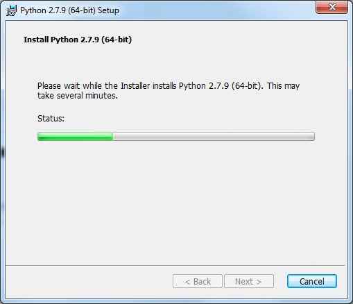 install python